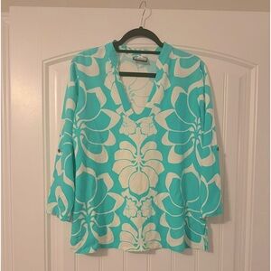 Manuhealii Tiffany blue tunic